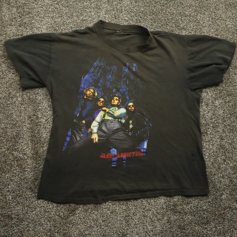 Vintage 1990 1991 Jane's Addiction Ritual de lo Habitual Tour T Shirt boxy fader